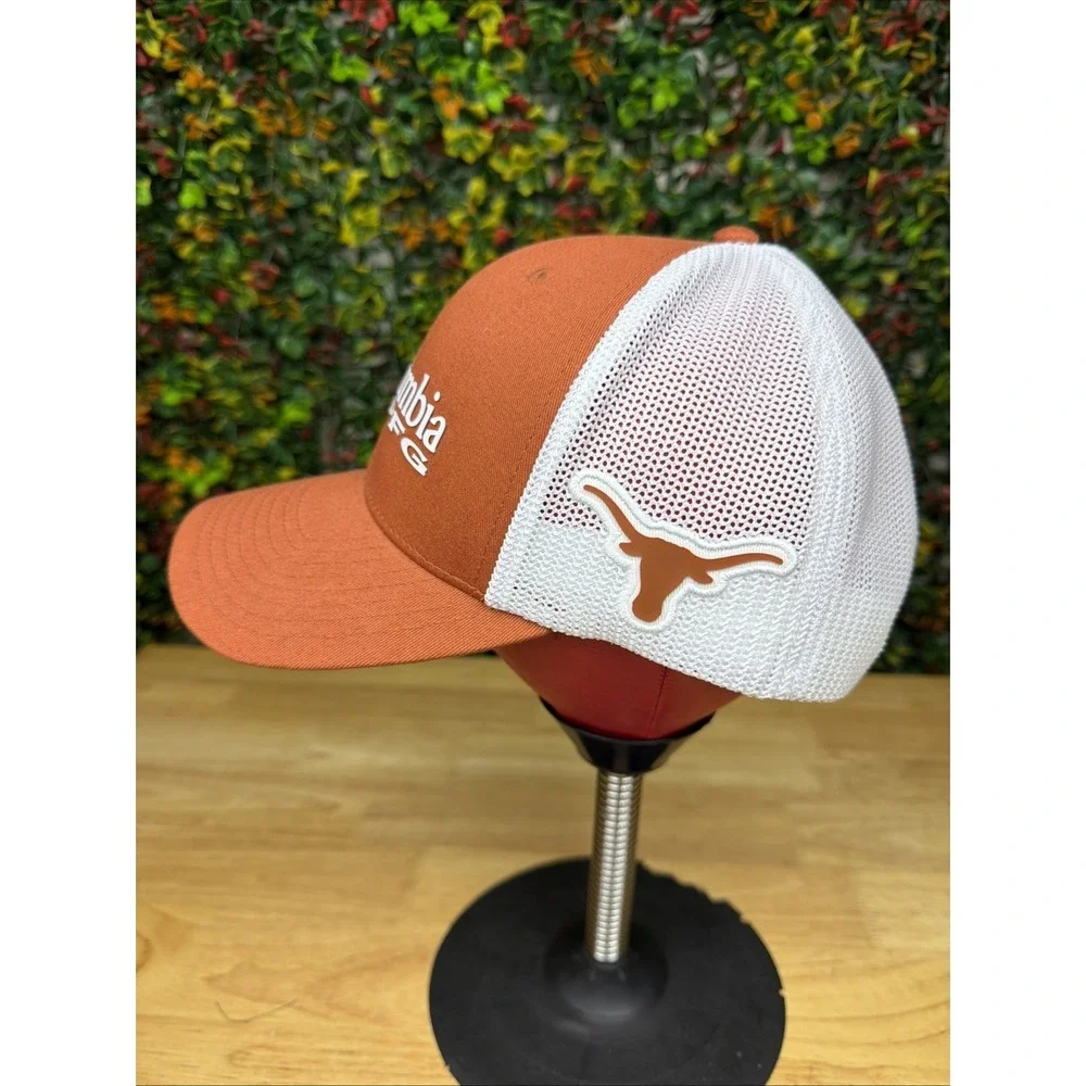 Texas Longhorns UT Columbia PFG Orange Fishing FlexFit‎ 110 Hat Cap L/XL NCAA